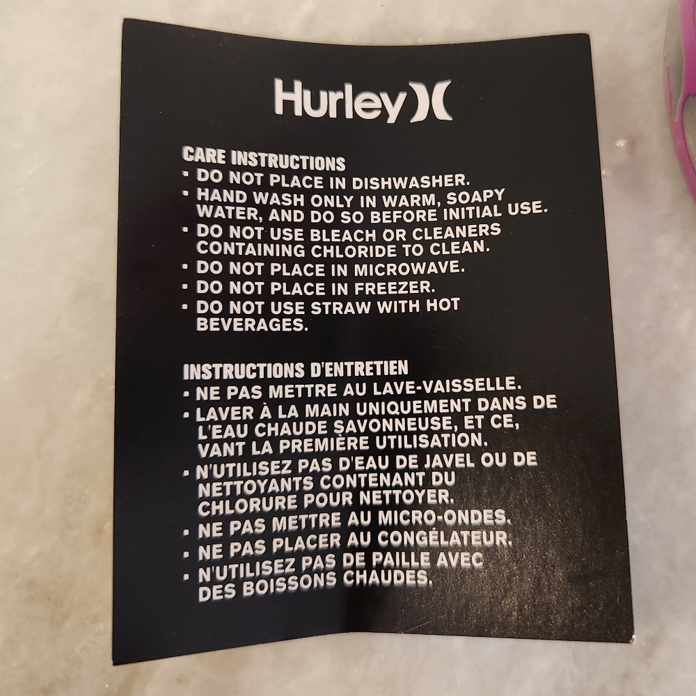 Hurley Peak Quench 32 Oz Stainless Steel Water Bottle Pink & Leopard Print - Picture 5 of 6